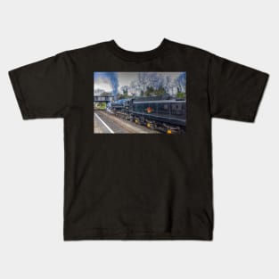 Black Prince Steam Train On The North Norfolk Railway Kids T-Shirt